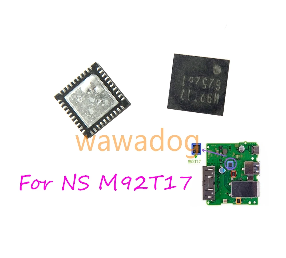 10 قطعة ل NS التبديل اللوحة الأم صورة الطاقة IC شحن البطارية IC رقاقة M92T17 التحكم الصوتي والفيديو IC