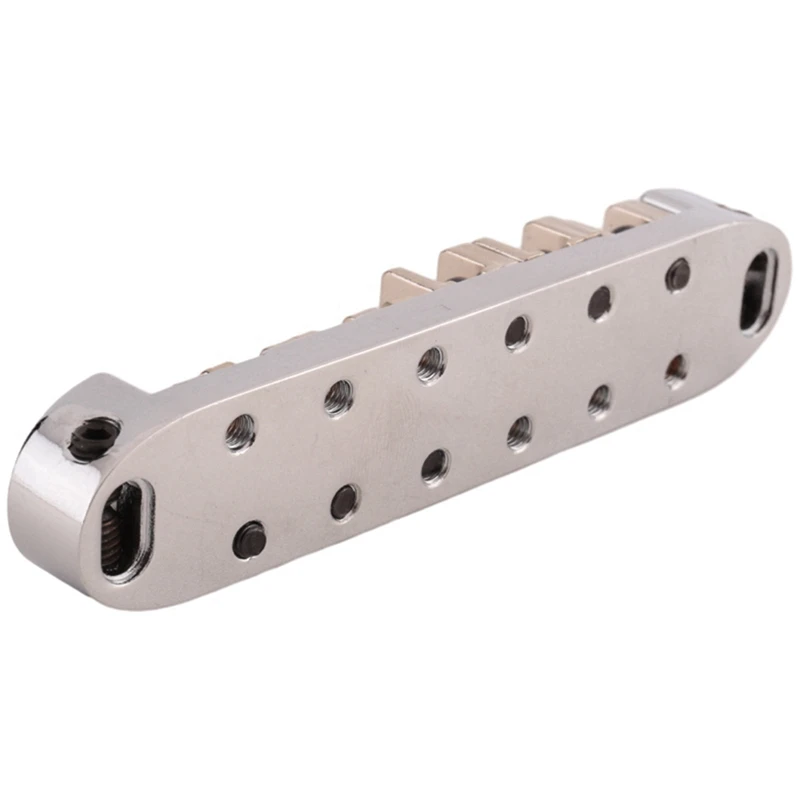 【MONDAY】2X Roller Saddle Bridge with Posts and Spanner for Electric Guitar Silver