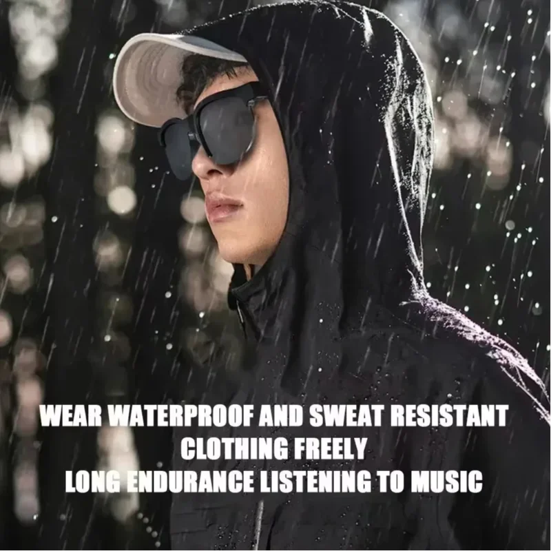 Lenovo 8K 2400MP Latest AI Smart Sunglasses Video Photo Capture Translator Bluetooth Call Record Music Play Eyewear