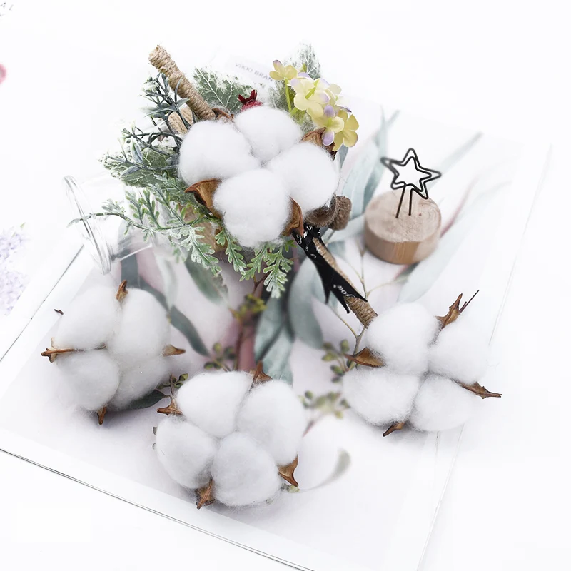 40/80 Stück Künstliche Blumen, Falsche Baumwollkugeln, Weihnachtsbaum, Pflanze, Hochzeit, Heimdekoration, Tischdekoration, Rahmenornament, DIY-Geschenk, Süßigkeitenbox – Detail 5