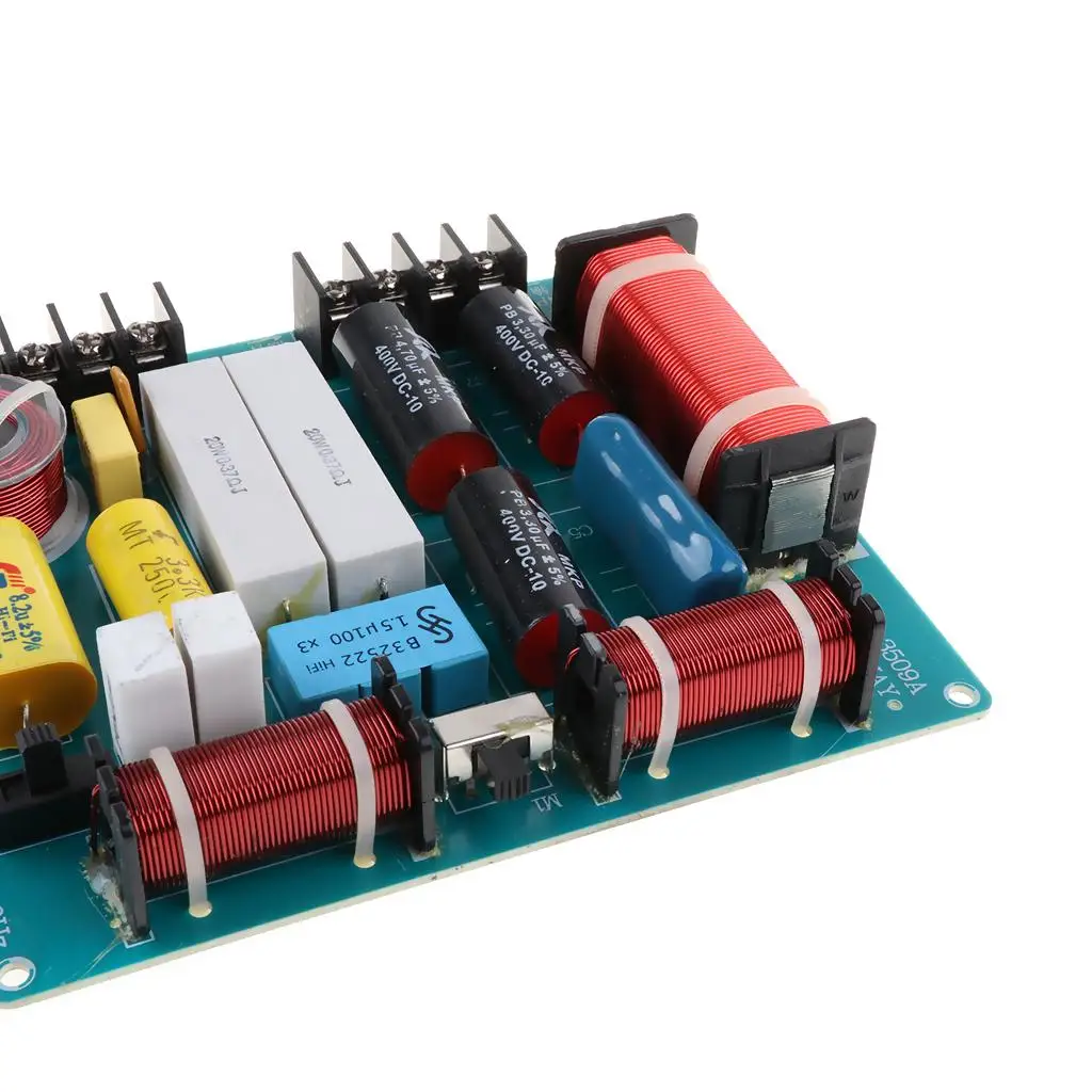 

Bass Treble Speaker Horn Frequency Divider Distributor 3 Way Audio Crossover Network for Home and Studio Audio