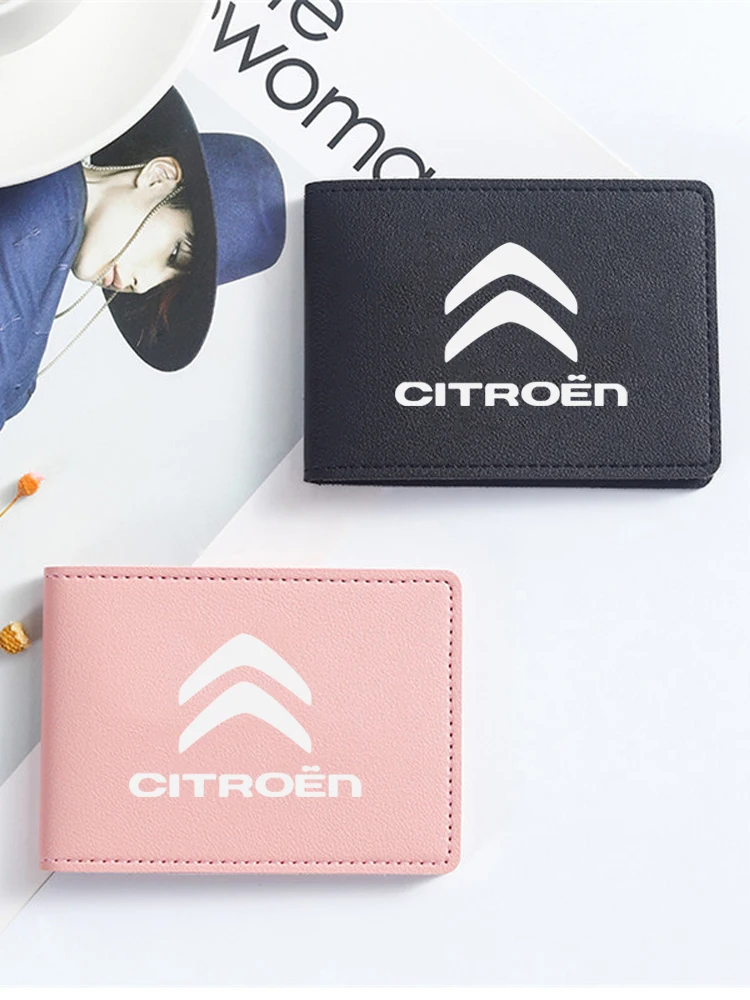 Driver's License Leather Case Bank Card Credit ID Card Holder For Citroen C1 C2 C3 C4 C5 C6 C8 C4L DS3 DS4 DS5 DS5LS DS6