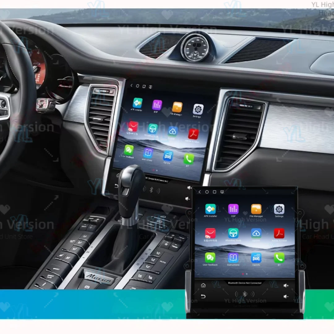 Carplay Radio Receiver For Porsche Cayenne Panamera Macan 2014-2017 Android 13 Touch Car Player Video GPS Unit Auto Audio Stereo