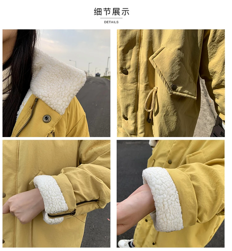 Down Cotton Parkas Jacket Women's Mid-length Over The Knee 2025 New Korean Loose Fashion Winter Padded Female Thickened