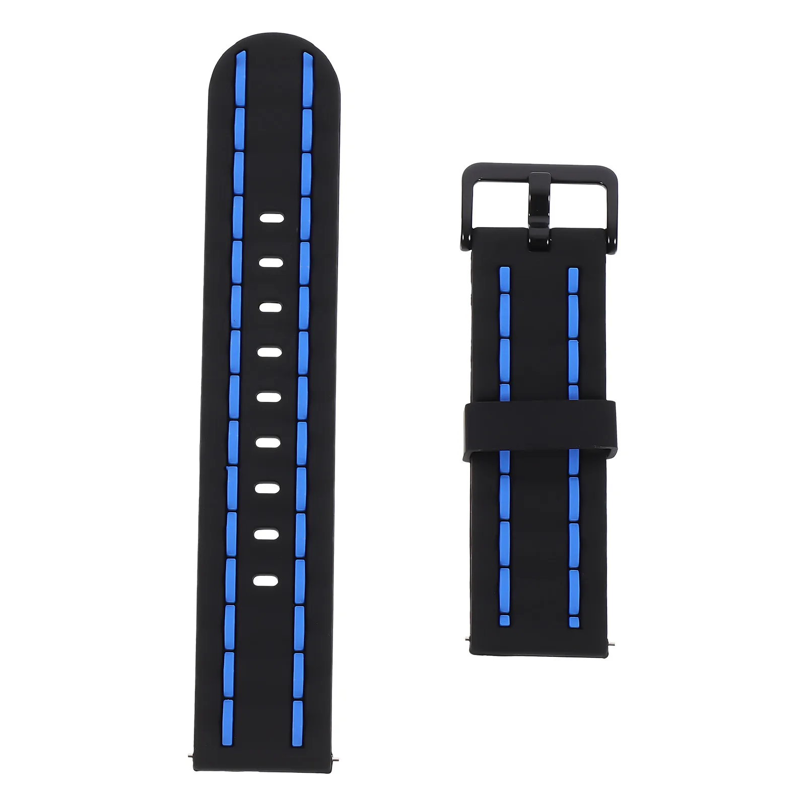 

Двухцветный силиконовый ремешок для часов 22 мм, стильный и удобный сменный ремешок для мужчин и женщин, унисекс, аксессуары для браслетов