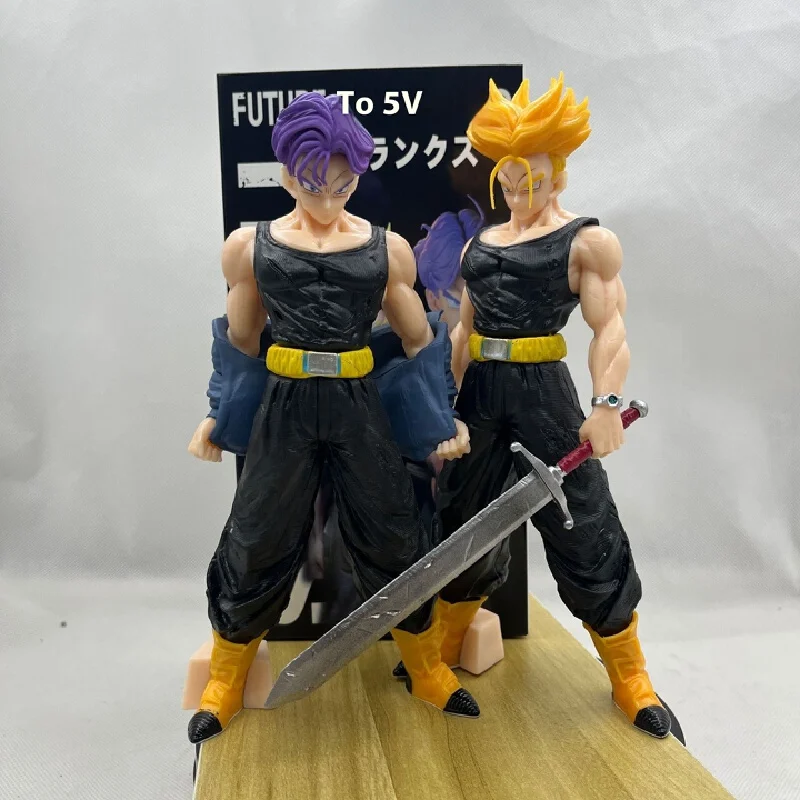 Bandai-figura de Dragon Ball Gk Sanctuary Tl Trunks, modelo de Anime Super Saiyan, adorno de dormitorio, adorno de coche, regalo de Halloween al por mayor