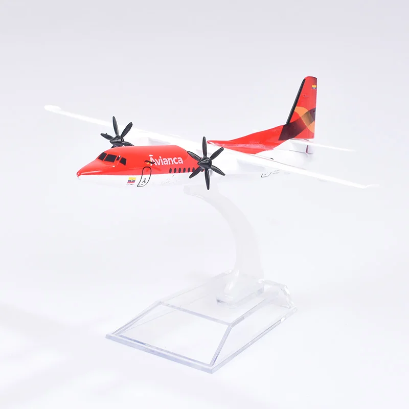 JASON TUTU ERJ145 Fokker F50 aereo pressofuso in metallo scala 1/400 aerei Avianca FK50 modello di aereo modello di aereo Dropshipping