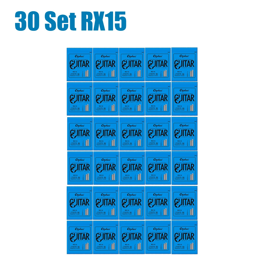10/50 Set Orphee Elektrische Gitaar Snaren Set RX Serie Zeshoekige Koolstofstaal 6 Snarige voor Elektrische Gitaar Accessoires Beginner