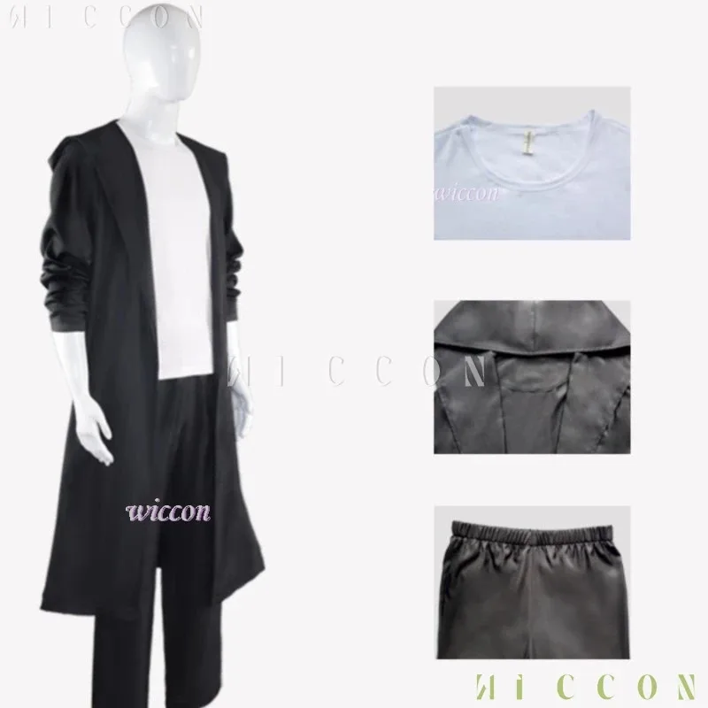 Solo Knight Killer Leveling Jin-woo Cos Sung Jinwoo Cosplay Costume Wig Shun Mizushino Trench Coat Halloween Anime Outfits;3,k8'