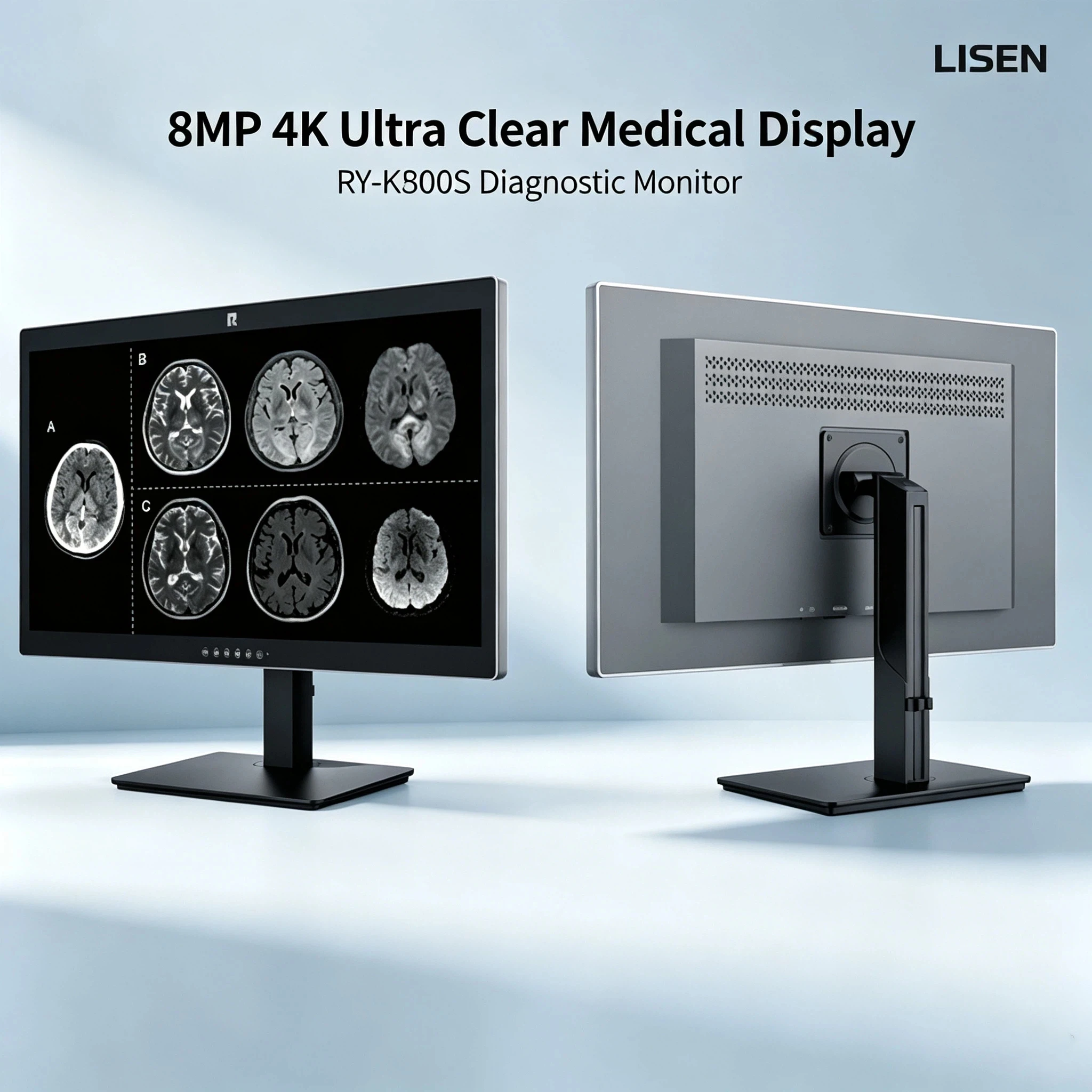 New 27-inch 8MP HD Medical Display Monitor With DVI And DP Interfaces TFT LCD For Laparoscopy And Animal Diagnostic