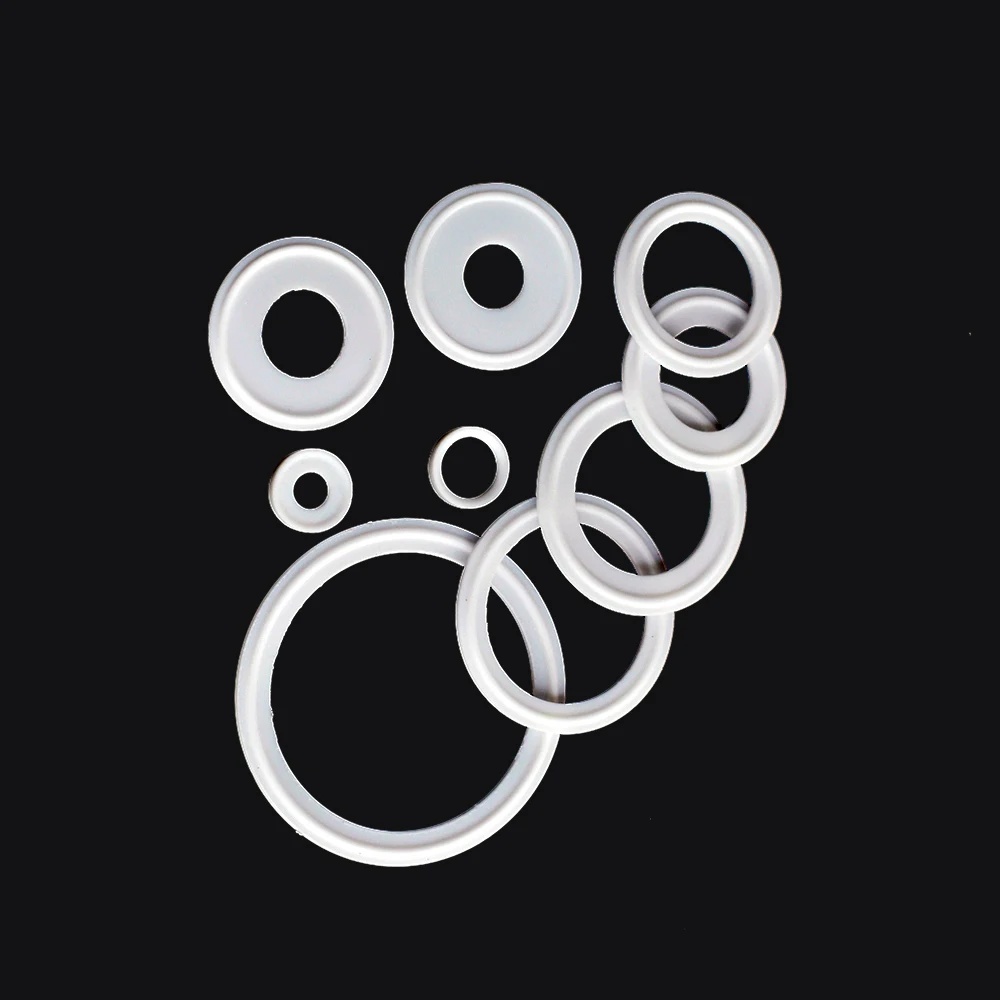 5PCS Fit 19mm-Pipe X 219mm O/D   Tri Clamp Ferrule PTFE Sealing Strip Gasket Ring Washer High Quality Sanitary Food Grade