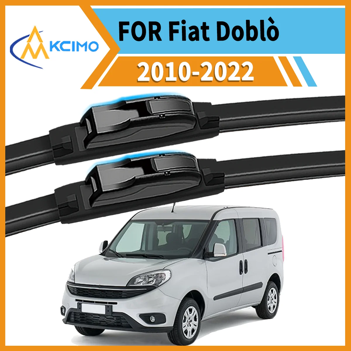 

All-Weather Confidence 2-Pack Wiper Blades For Fiat Doblò 263 2010–2022 Clear Vision Reduced Noise Long-Lasting Performance