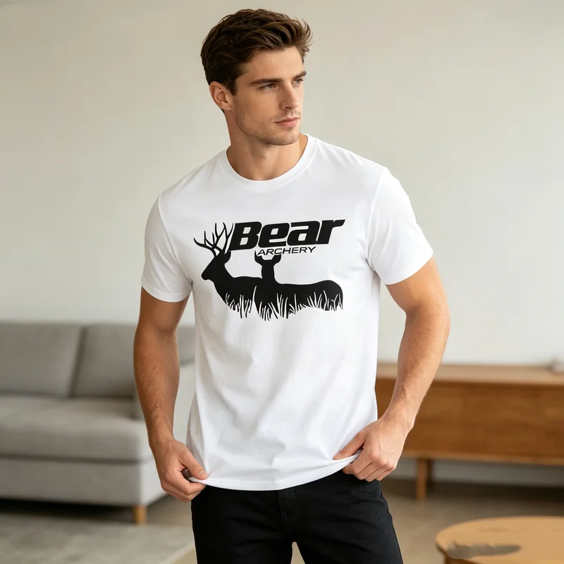 Camiseta Masculina de Algodão - Outdoor Hunting Graphic Tees avaliação e preço