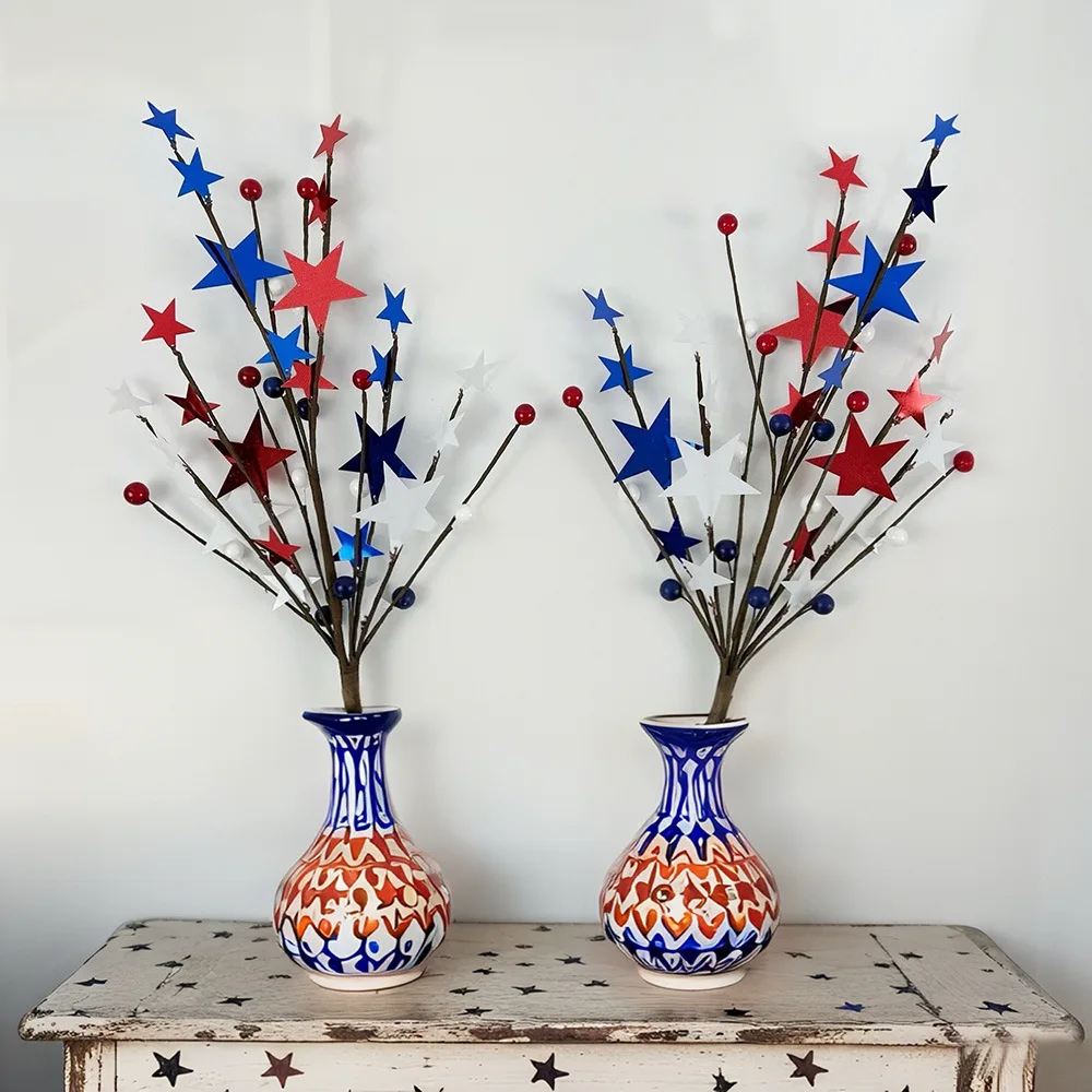 

Independence Day red, white and blue cuttings American festival cuttings celebrate the festival best-selling home decorations