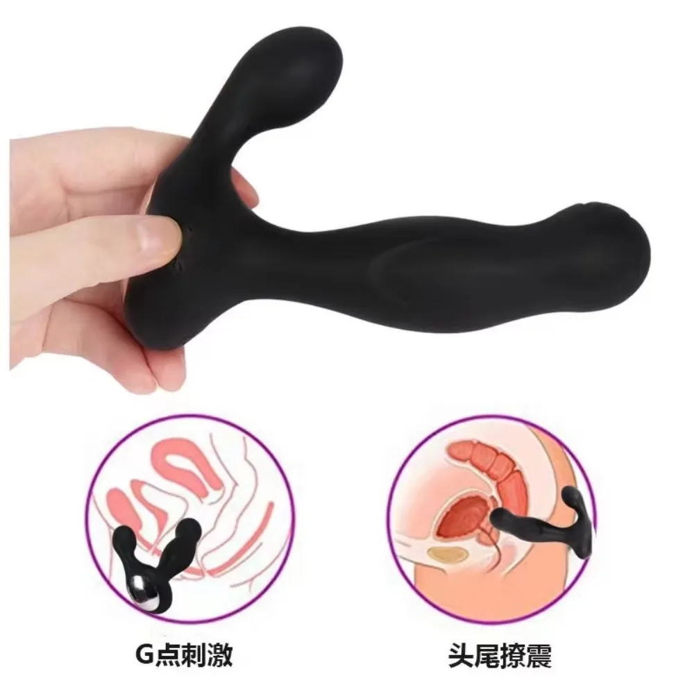 Powerful Multi-Speed Prostate Vibrator with Rotating Head Original Factory Male Masturbation Stimulator Insertable sex toy