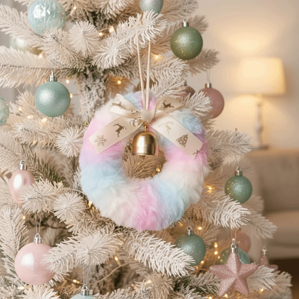 

Ornaments Set Christmas Ball Decoration Exquisite Hanging Bell Wreath Pendant Elegant Party Decoration Gender Revealing Party