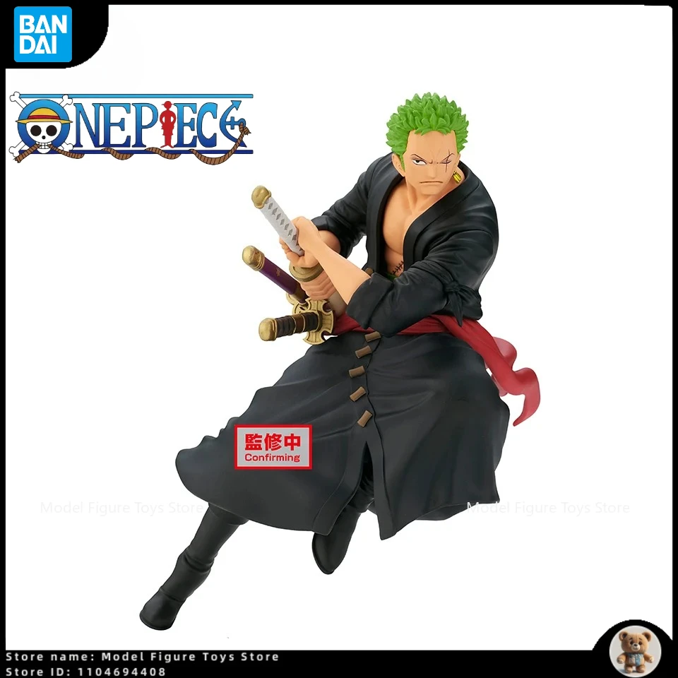 

In Stock One Piece Original Bandai AnimeBattle Recor Collection 17cm Roronoa Zoro Figure Action Model Toys for Man Dolls Gifts