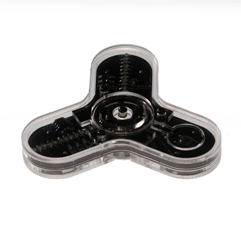 【スーパーディール】2X 電子 DIY キット LED 指先ジャイロ製造 DIY はんだ付けキット カラフルなダイオード電子トレーニング セット