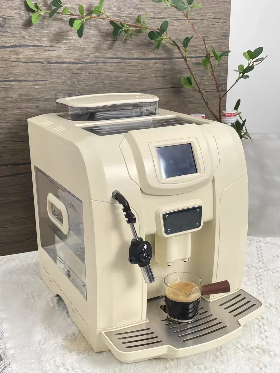 Factory Direct 2026 Hotel Commercial New Cafeteria Coffee Maker Coffee Machine With Grinder EspressoHOT SALES