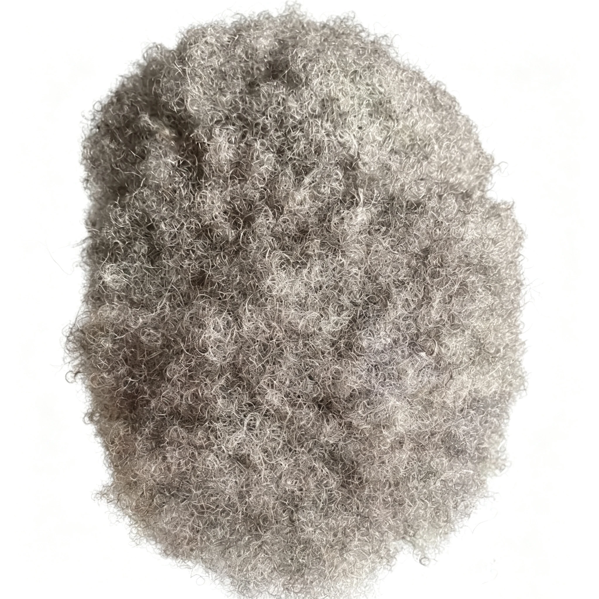 Herren Afro 4mm Kinky Curly Echthaar Langlebiges Hautbasis-Toupet für Haarausfall 6MM Afro 0,1mm Starkes PU 1B65 1B50 Schwarze Haarpatches – Detail 2