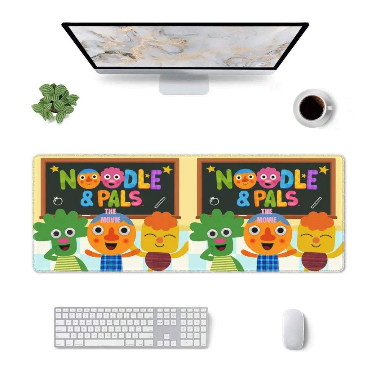 Large Mouse Pad Noodle And Pals Micro Super Simple Cool Gamer PC Laptop Mats Keyboard Carpet Computer Gaming Desk Mat