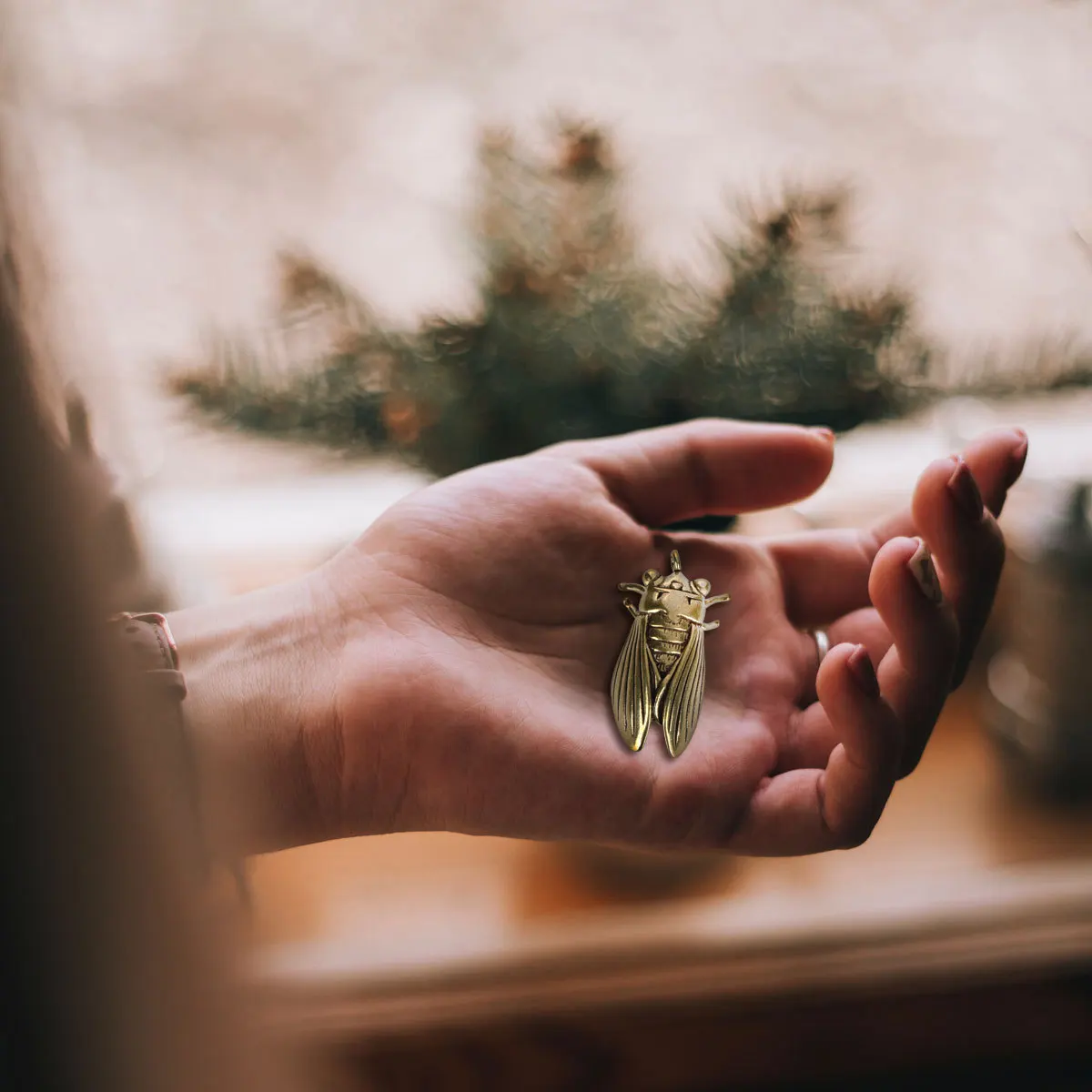 

1Pcs Vintage Copper Cicada Pendant DIY Jewelry Decor Necklace Bracelet Keychain Handmade Charm Gift for Men Women