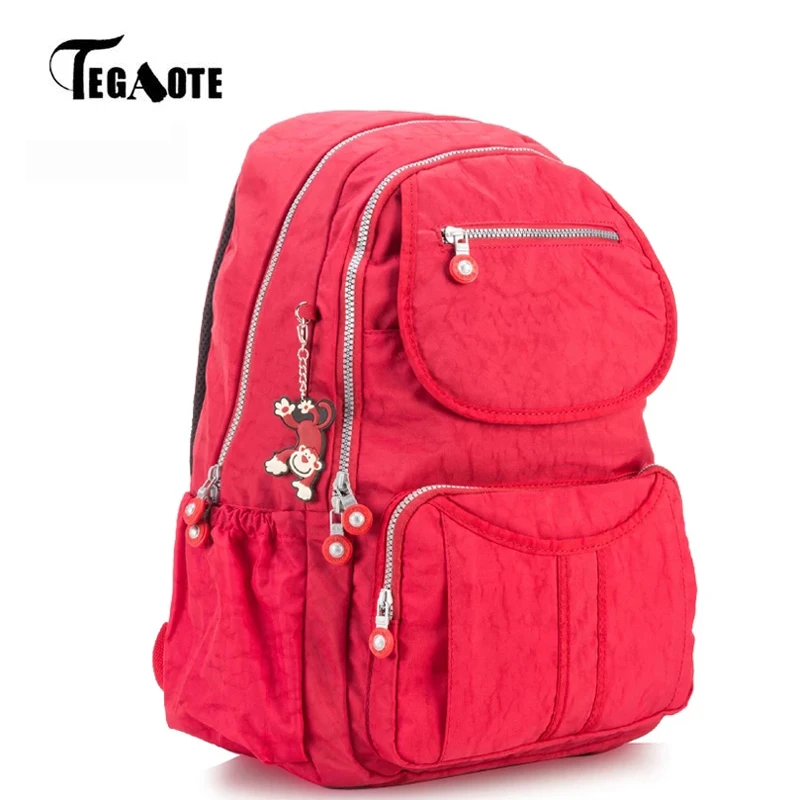 

TEGAOTE Travel Backpack Women's Feminia Mochila Nylon Waterproof Anti-theft Rucksack Climbing Packbag Luxury Large School Bags