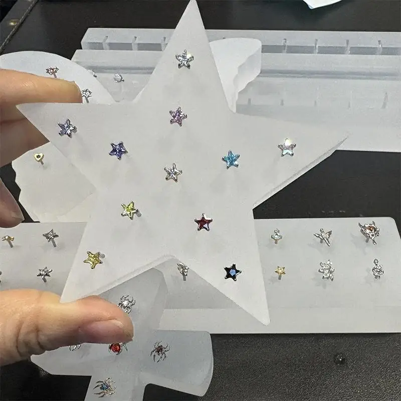 ☛Acrylic Display Board 9/11/13/20/21-Hole Display Board 16G 14G High Brightness And High Transparency Jewelry Display