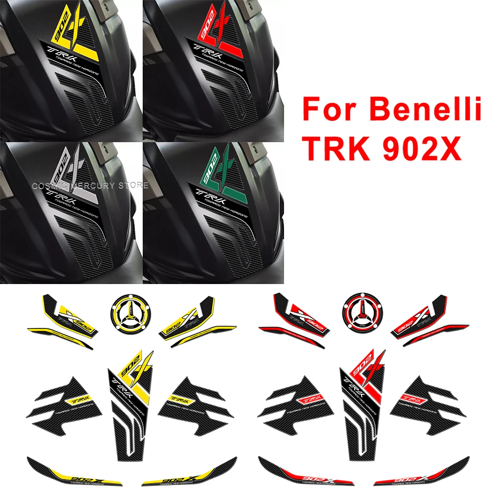 

For Benelli TRK 902 TRK 902X 3D Gel Epoxy Sticker Motorcycle Accessories Handles Guard Sticker Kit Tank Pad