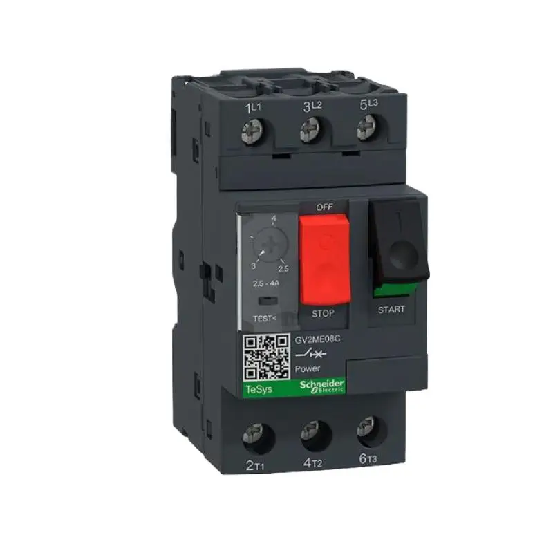 Schneider Black Motor Circuit Breaker Switch Button GV2ME01C/02C/03C/04C/05C/06C/07C/08C/10C/14C/16C/20C/21C/22C/32C