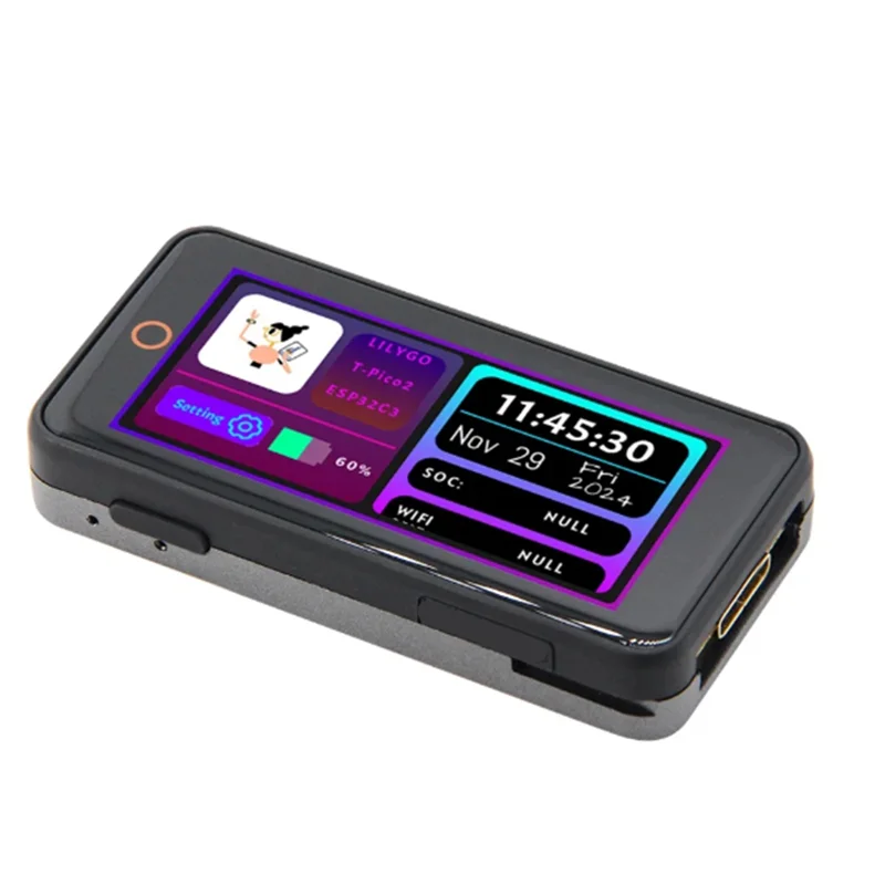 

Плата разработки T-Pico-2350 RP2350 и ESP32-C6 с 2,33-дюймовым сенсорным ЖК-дисплеем, HD-видеоинтерфейсом и расширительным модулем XL9535-N33R