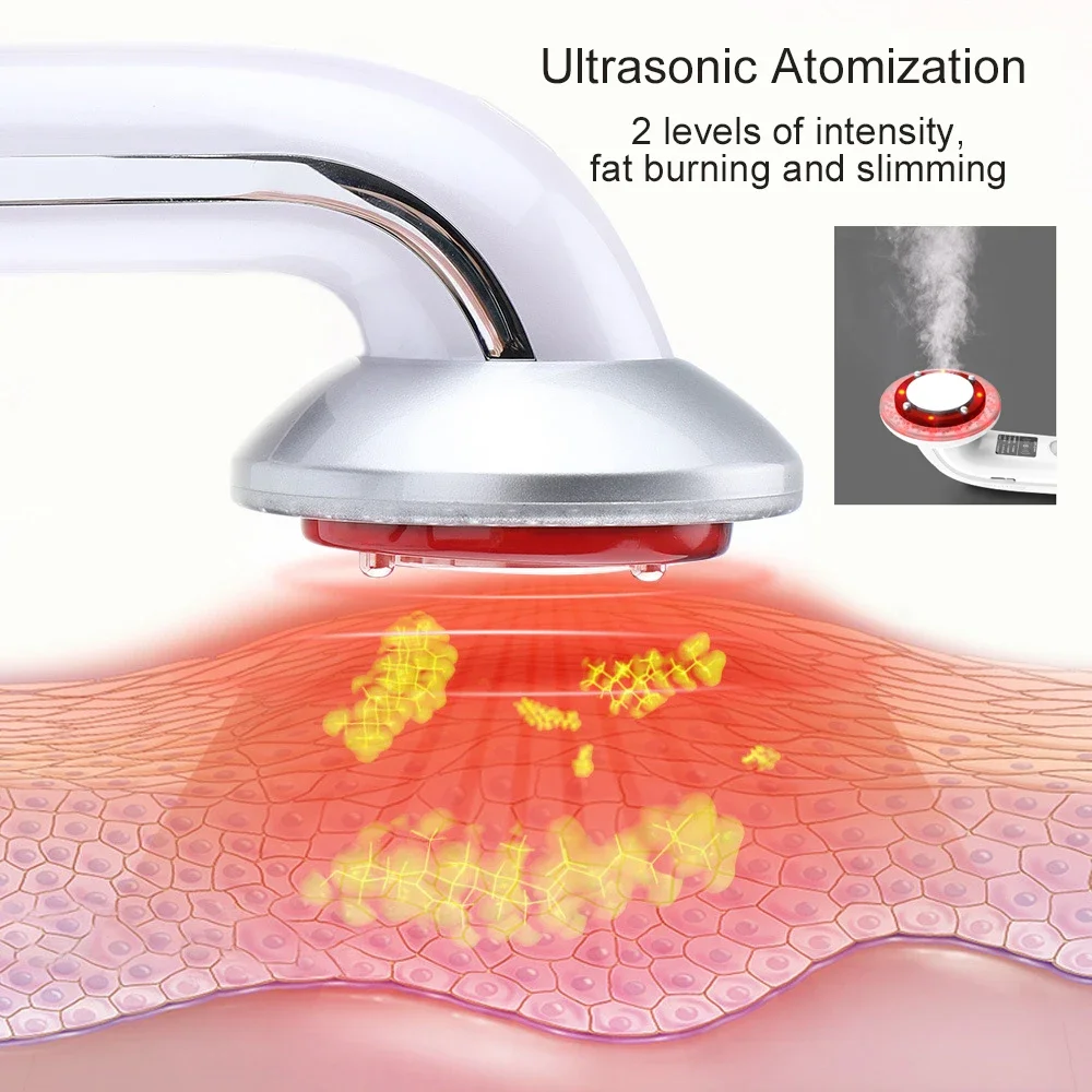 8 IN 1 Ultrasound Cavitation Machine Body Slimming Vibrating Massager Anti-Cellulite Fat Burner Facial RF Infrared EMS LED Light view 3