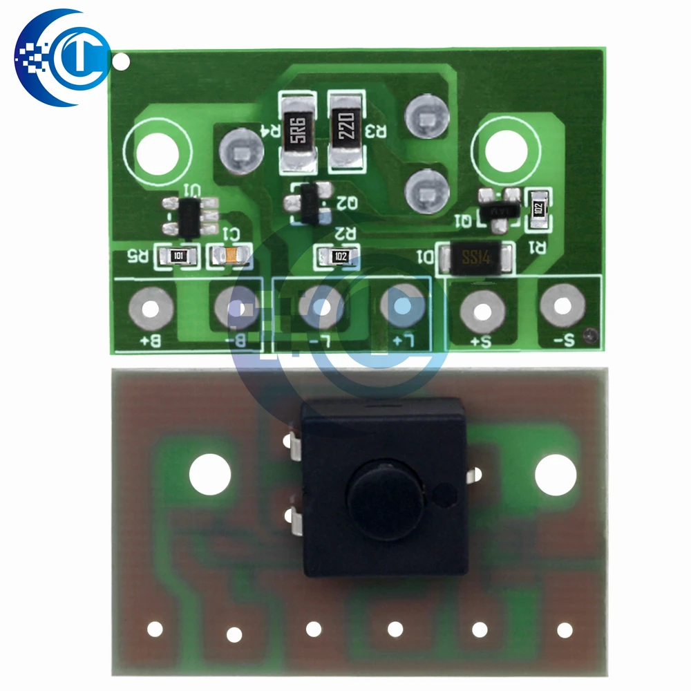 3.7V Solar Controller PCB Module, Dusk‑to‑Dawn Auto Switch for Landscape Lamps