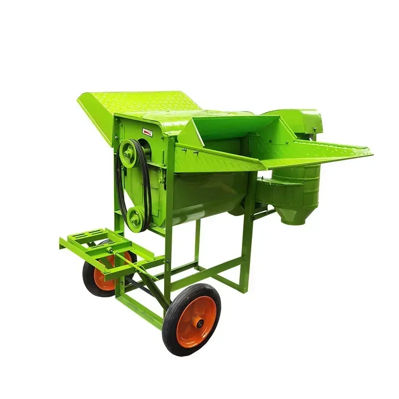 Home Electric Modern Rapeseed Wheat Thresher Agricultural Soybean Sorghum Sesame Rice Threshing Machine Full Feeding Wheat Thre