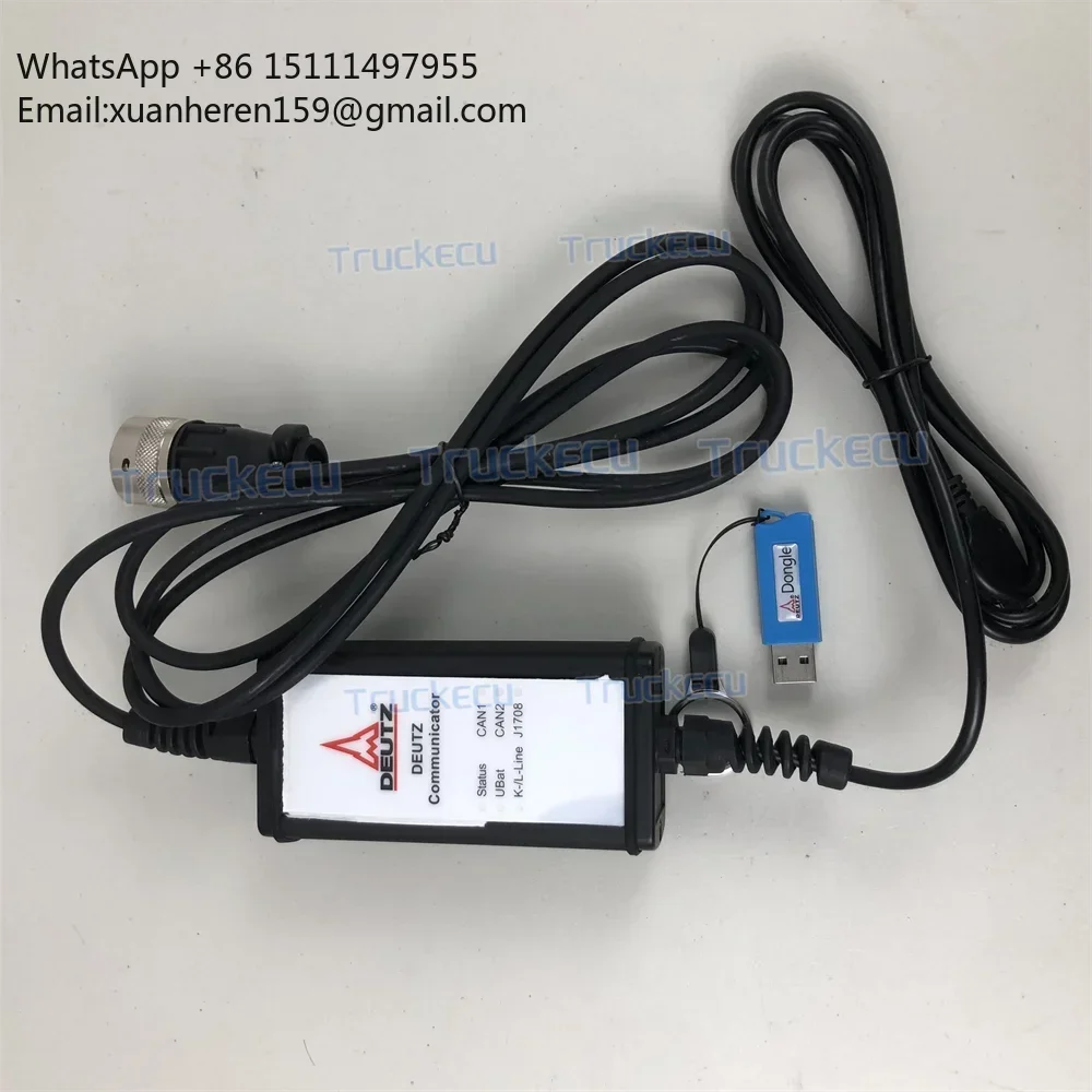 For DEUTZ DECOM Controller Diagnostic Programming Tool SerDia4.0 Level6 KEY Dongle Engine Communicator Decom SerDia2010 Software
