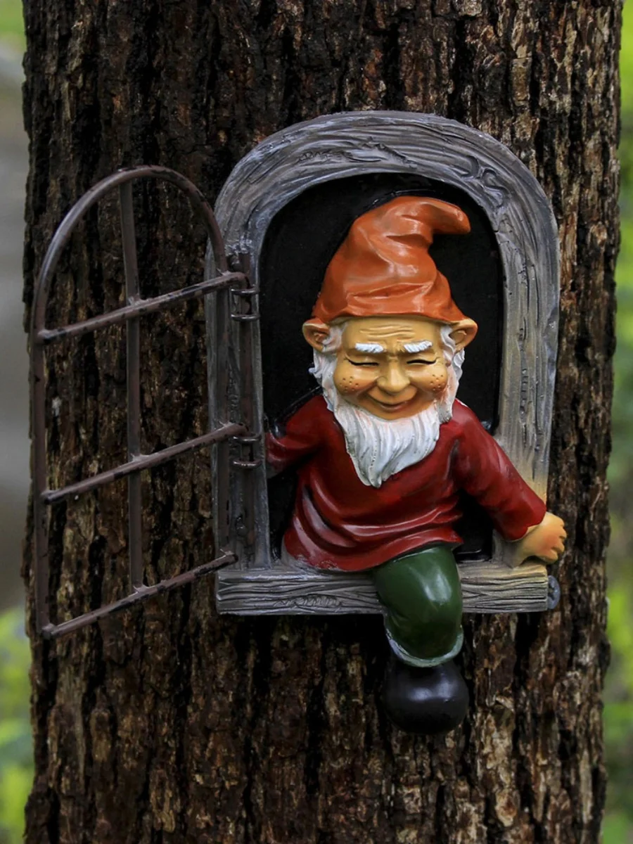 

Elf Christmas Decoration Dwarf Creative Decoration Wall Hanging Decoration Craft To Cover Up Wall Defects Figurine