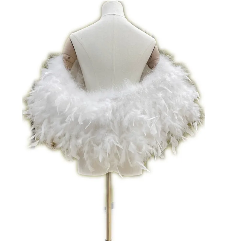 

Роскошные накидки из настоящих страусиных перьев, свадебное платье, новый дизайн, зимнее меховое болеро для свадебной вечеринки, женские накидки