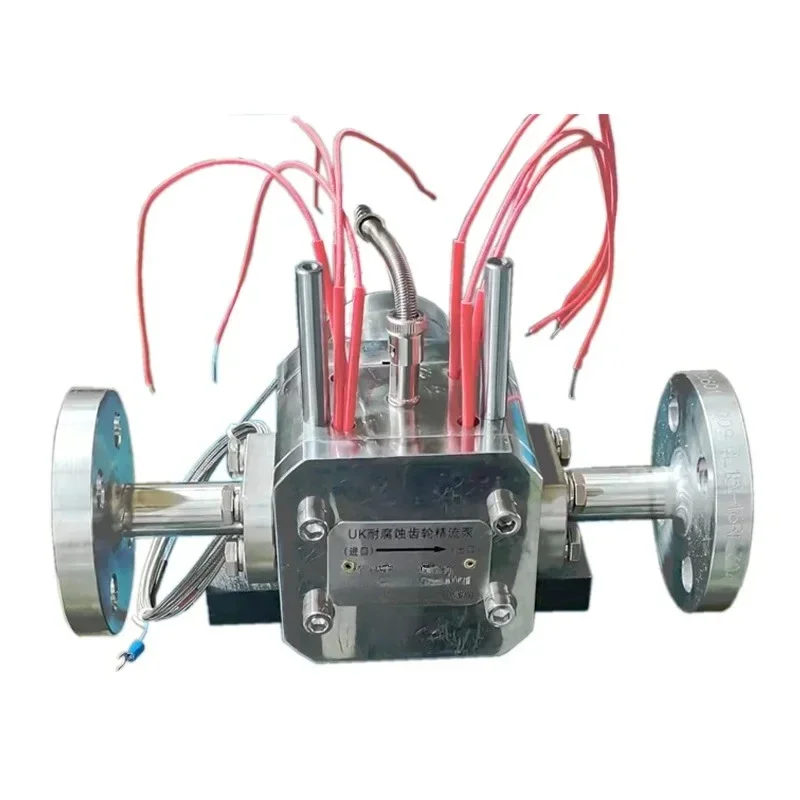 High Precision Electric Heater External Gear Metering Pump Preservation Pump Sus 316 Material for Asphalt Paraffin Wax Rosin