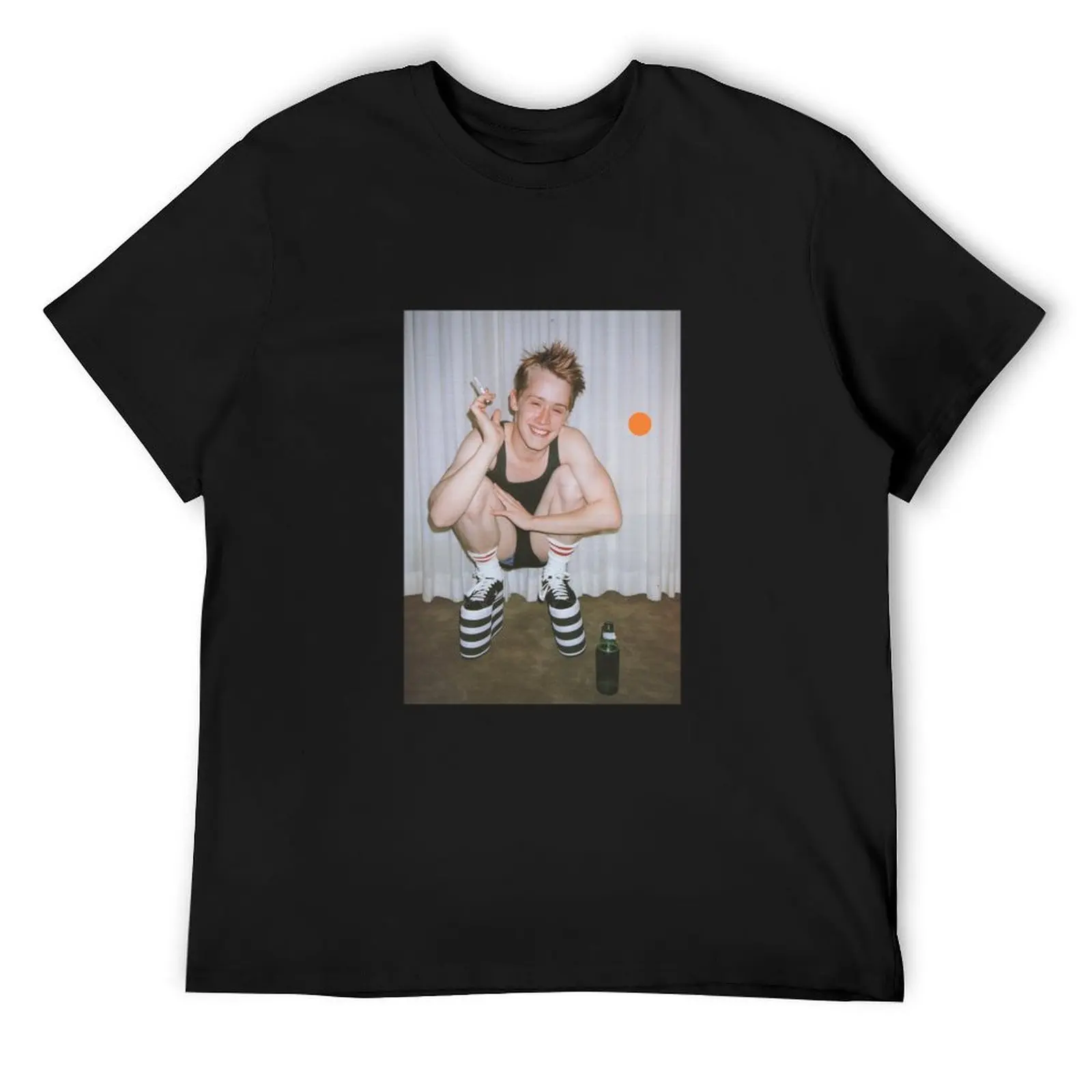 

Macaulay Culkin, Terry Richardson T-Shirt vintage anime shirt summer 2025 summer tops t shirts for men