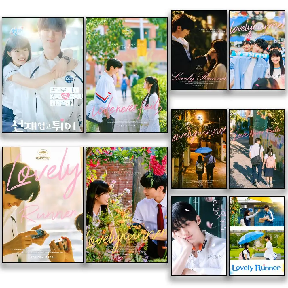 Series L-Lovely Runner Poster HD Removable Wall Art Gift Bedroom Lounge Dorm Office Gaming Cafe Bars