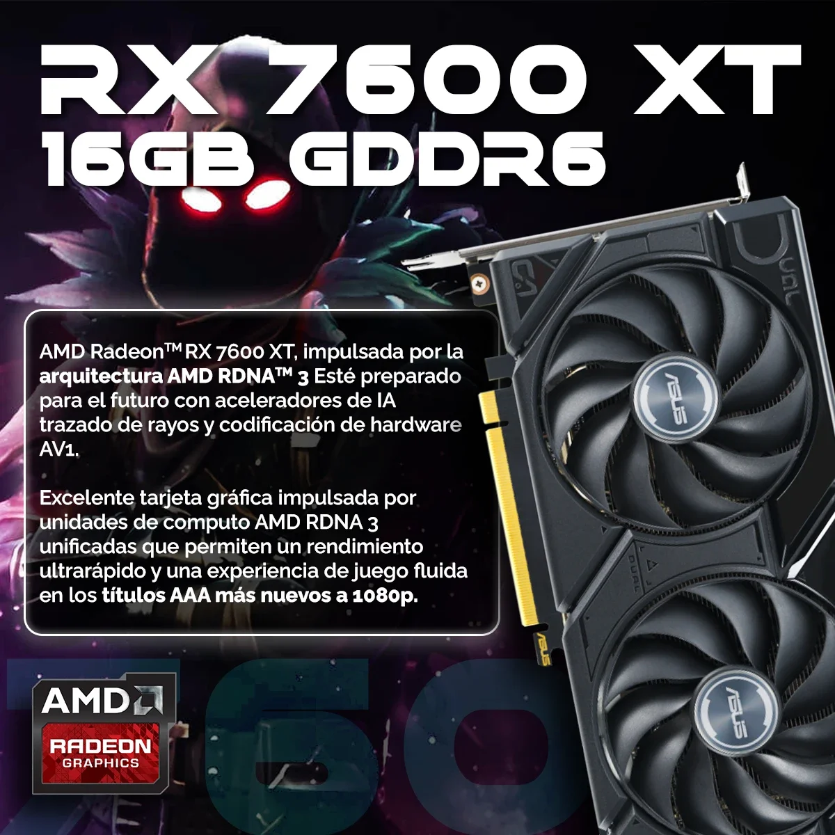 PC GAMING PC RACING INTEL CORE I5-14400F - 16GB DDR4 - 1TB SSD M.2 - GRAFICA RX 7600 XT - WIFI - WINDOWS 11 PRO - PC Gamer