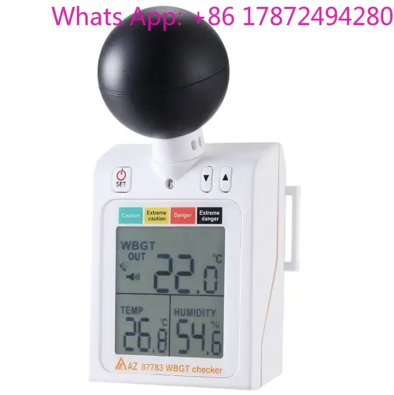 AZ87783 Wearable Heat Stress Prevention Device WBGT Checker for Temperature and Humidity for Test Instrument Meter