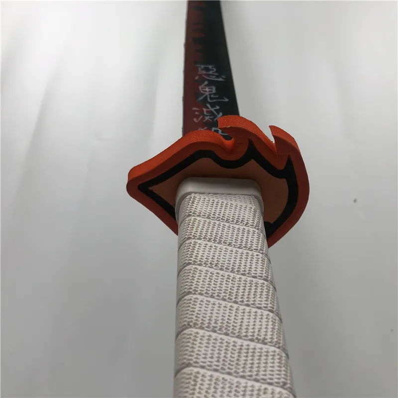 Đồ Chơi Cosplay 1:1 Kimetsu Không Yaiba Thanh Kiếm Vũ Khí Demon Slayer Rengoku Kyoujurou Thanh Kiếm Anime Ninja Dao PU Đồ Chơi 104Cm