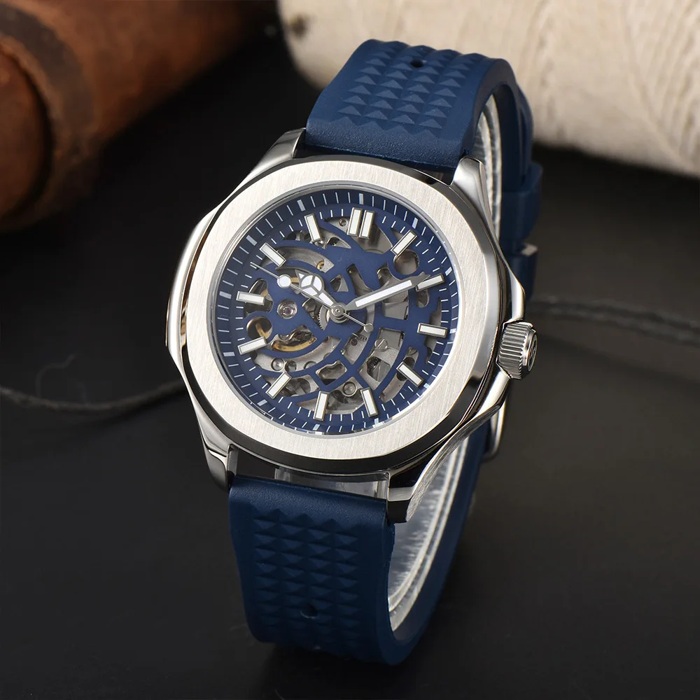 

Dwayne Campbell New Luminous Mechanical Watches Sapphire Glass NH70 Movement Sapphire Glass Rubber Strap Automatic Watch Men