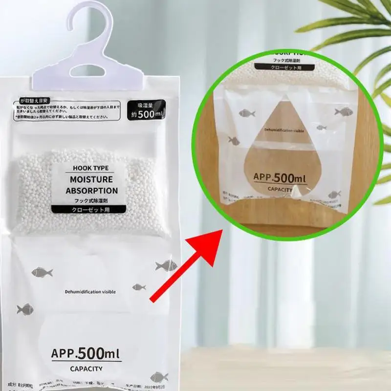 Drying Agent Hygroscopic Moldproof Desiccant Bags New Hanging Wardrobe Hanging Moisture Bag Closet Cabinet Wardrobe Dehumidifier