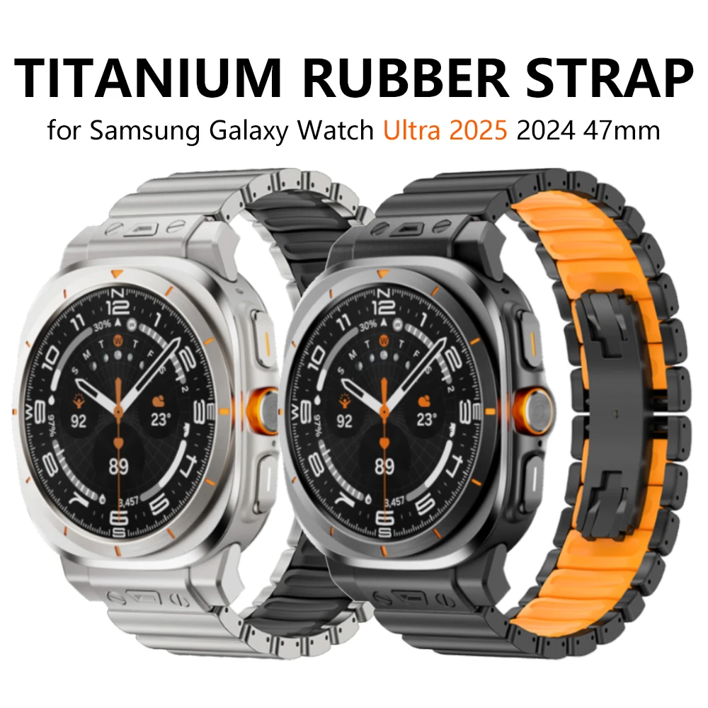 

Титановый ремешок для Samsung Galaxy Watch Ultra 2025 2024, роскошный ремешок без зазоров 47 мм для Samsung Galaxy Ultra, браслет 47 мм, ремешок для часов