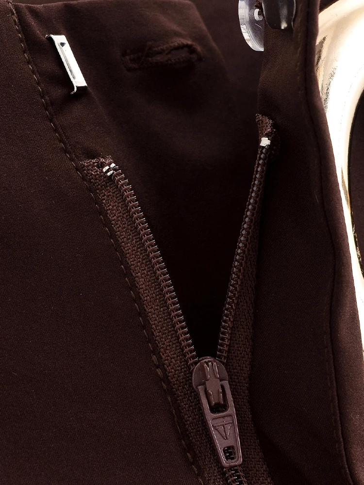 Damskie spodnie w stylu retro, szerokie nogawki, brązowe, regularny krój, z paskiem, wysoki stan, kieszenie, luźne, casualowe, wyszczuplające, długie spodnie w stylu high street.