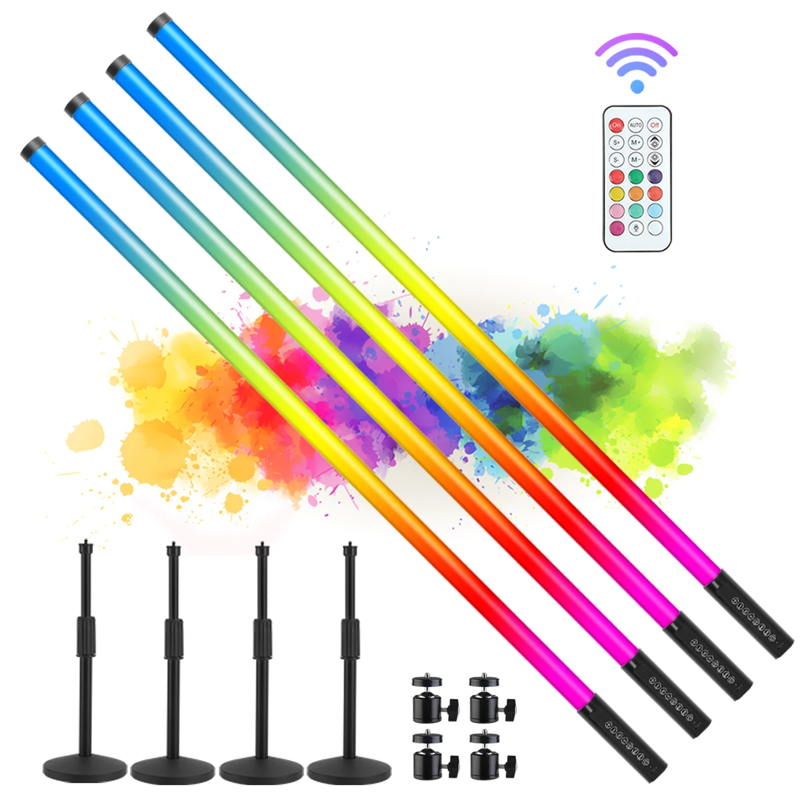 

USA Free shipping 4sets TL-130Plus Wireless Music Control Rgb Led Pixel Tube Lights Neon Bar Party Events DJ Stage Light