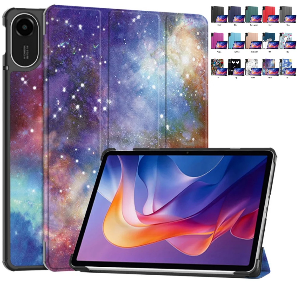 

Чехол для Xiaomi Redmi Pad 2 11 дюймов 2025 года, из искусственной кожи, защитный, тройного сложения, с магнитной застежкой, для планшета Redmi Pad 2 11 дюймов