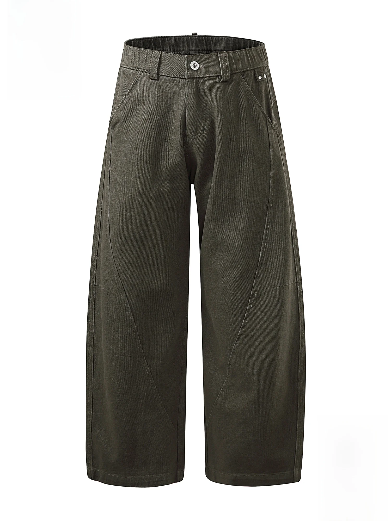 

PaulFrank Comfortable Pure Cotton Casual Pants Men's Military een Wide Leg Loose Fit Trousers Spring New Sle Casual Wear